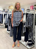 Zara Wide Leg Pant - Navy