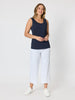 Zara Wide Leg Pant - White rc&co