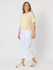 Charmed Stripe Print Tee - Lemon