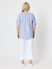 Monaco Embroidered Spot Top - Pale Blue rc&co