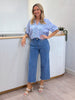 Hudson Wide Leg Crop Jean - Denim
