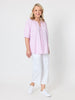 Monaco Embroidered Spot Top - Pale Pink