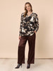Venice Print Top - Espresso rc&co