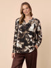 Venice Print Top - Espresso rc&co