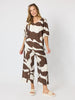 Bay Leaf Wide Leg Pant  - Mocha Multi