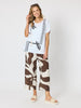 Bay Leaf Wide Leg Pant  - Mocha Multi