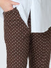 Shell Print Pant - Mocha