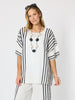 Sevilla Stripe Top - White/Black rc&co