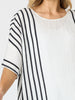 Sevilla Stripe Top - White/Black rc&co
