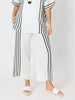 Sevilla Stripe Print Pant - White/Black RC&CO