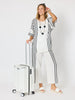 Sevilla Stripe Print Pant - White/Black RC&CO