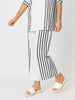 Sevilla Stripe Print Pant - White/Black RC&CO
