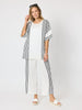 Sevilla Stripe Print Pant - White/Black