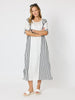 Sevilla Stripe Print Dress - White/Black RC&CO