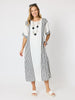 Sevilla Stripe Print Dress - White/Black RC&CO
