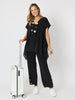 Traveller Button Hem Pant - Black rc&co