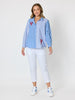 Cove Embroidered Gingham Shirt - Azure White rc&co