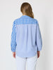 Cove Embroidered Gingham Shirt - Azure White rc&co