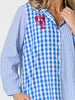 Cove Embroidered Gingham Shirt - Azure White rc&co