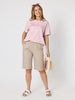 Santorini Cotton Pull On Short - Natural