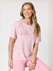 Coastal Embroidered Tee - Musk