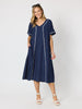 Del Mar Dress - Navy rc&co