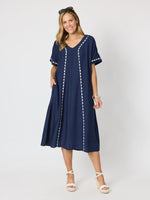 Del Mar Dress - Navy