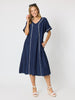 Del Mar Dress - Navy rc&co