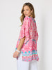Coastal Daydream Print Top - Raspberry Multi rc&co