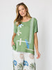 Bay Leaf Print Top - Fern Multi
