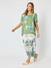 Bay Leaf Print Top - Fern Multi