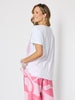 Bay Leaf Print Top - White Blush