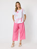 Bay Leaf Print Top - White Blush