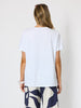 Bay Leaf Print Top - White/Navy