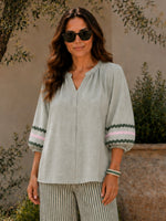 Canopy Ric Rac Top - Olive