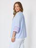 Canopy Ric Rac Top - Pale Blue