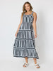 Bianca Stripe Print Sundress - Black/White  rc&co