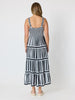 Bianca Stripe Print Sundress - Black/White  rc&co