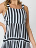 Bianca Stripe Print Sundress - Black/White  rc&co
