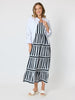 Bianca Stripe Print Sundress - Black/White  rc&co