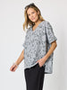 Tapestry Print Top - Black/White rc&co