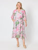 Desert Oasis Floral Print Dress - Musk Multi rc&co