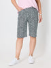 Oasis Print Short - Navy/White