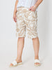 Tuscan Bloom Print Short - Latte White