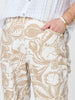 Tuscan Bloom Print Short - Latte White