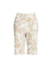 Tuscan Bloom Print Short - Latte White