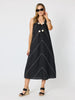 Haven Chevron Stitch Linen Dress - Black/White rc&co
