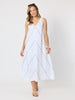 Haven Chevron Stitch Linen Dress - White Mocha RC&co