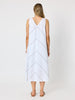 Haven Chevron Stitch Linen Dress - White Mocha RC&co