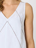 Haven Chevron Stitch Linen Dress - White Mocha RC&co